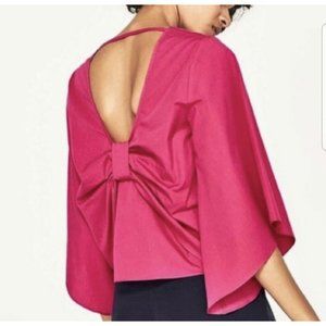 ZARA -Flare Angel Sleeve Cut Out Open Low Back Top